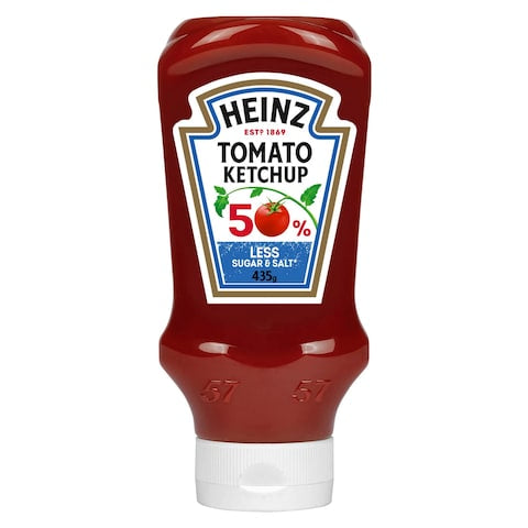 HEINZ TOMATO KETCHUP WITH 50% LESS SALT & SUGAR