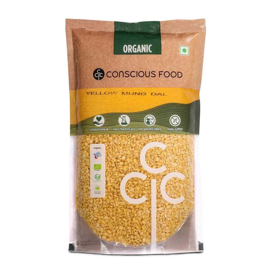 CONSCIOUS FOOD ORGANIC YELLOW LENTIL (MUNG DAL)