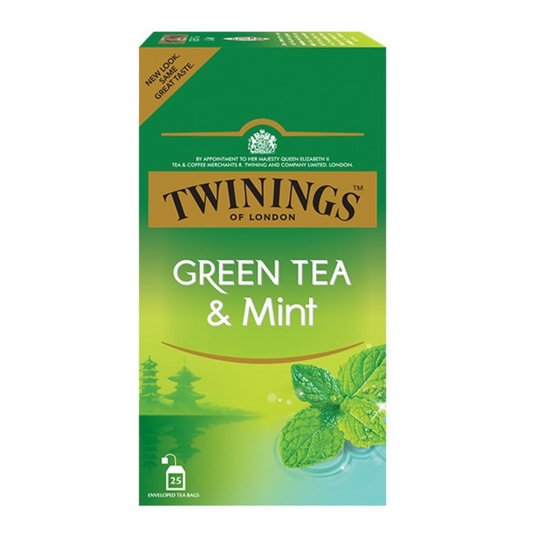 TWINNINGS GREEN TEA WITH MINT
