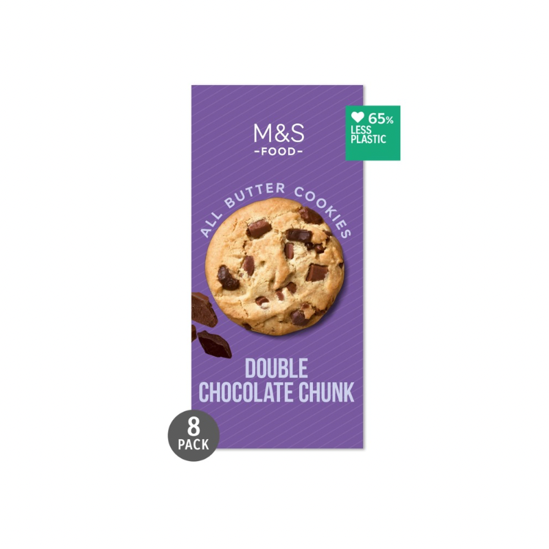 M&S DOUBLE CHOC CHUNK COOKIES