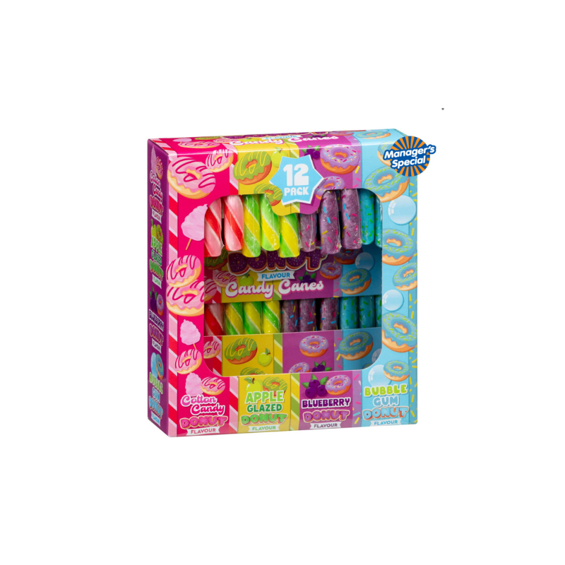 DONUT FLAVOURED CANDY CANES