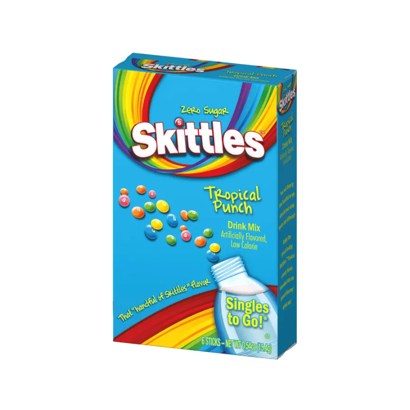 SKITTLES ZERO SUGAR TROPICAL PUNCH DRINK MIX