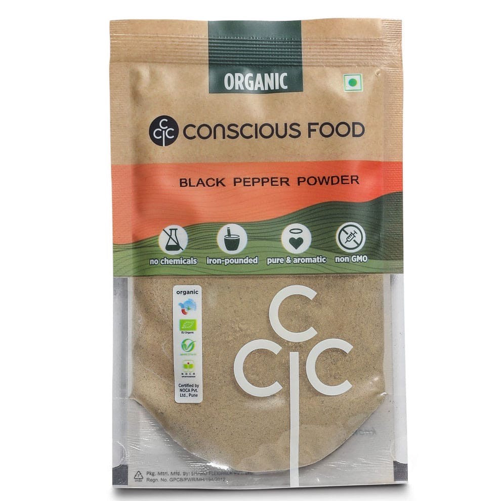 CONSCIOUS FOOD ORGANIC BLACK PEPPER POWDER