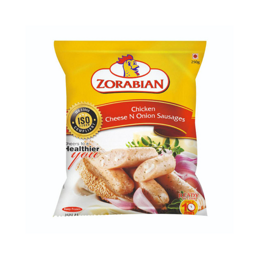 ZORABIAN CHICKEN CHEESE N ONION SAUSAGES