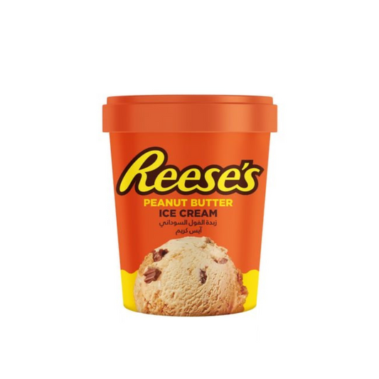 Reese’s Ice Cream Tub with peanut butter and chocolate swirls