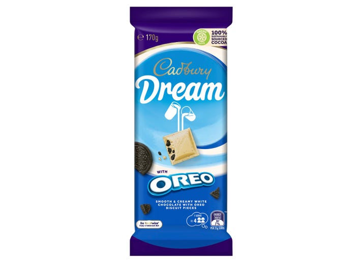 Cadbury Dream White Chocolate Oreo Bar – Australian Import