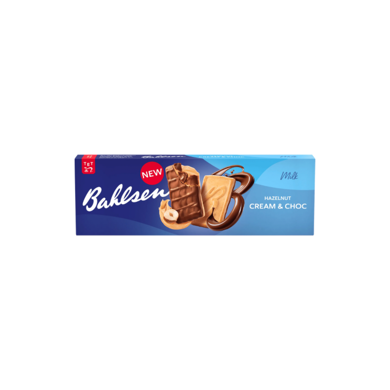 BAHLSEN HAZELNUT CREAM & CHOC BISCUITS