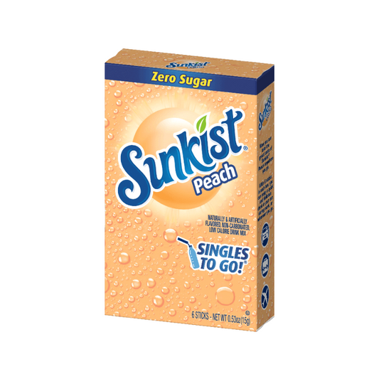 SUNKIST ZERO SUGAR PEACH DRINK MIX