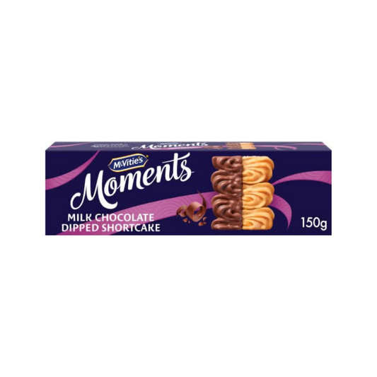 MCVITIES MOMENTS MILK CHOCOLATE DIPPED SHORTCAKE