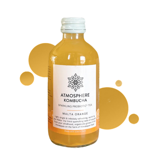 Atmoshphere Malta Orange Kombucha Bottle