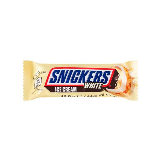 Snickers White Ice Cream Bar – White Chocolate Peanut Ice Cream