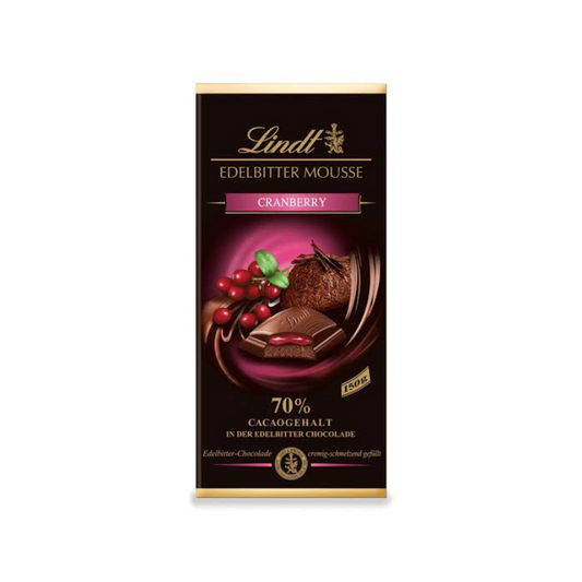 Lindt 70% Cranberry Mousse Dark Chocolate – Amiri Foods Mumbai
