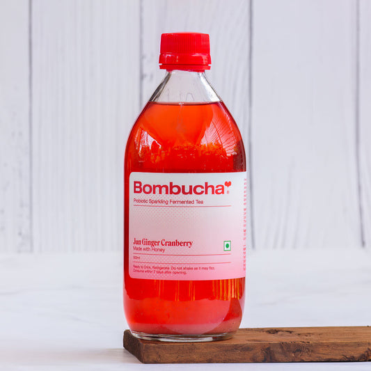 Bombucha Jun Ginger Cranberry Kombucha Bottle
