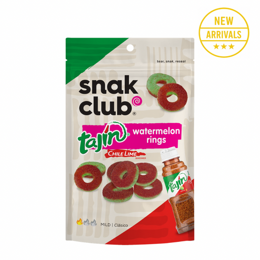 SNACK CLUB TAJIN CHILLI LIME WATERMELON RINGS ( VEGAN )