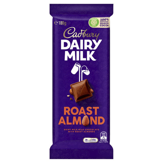 Cadbury Dairy Milk Roast Almond Chocolate – Made in Australia