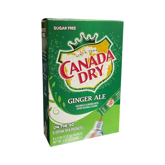 CANADA DRY ZERO SUGAR GINGER ALE DRINK MIX