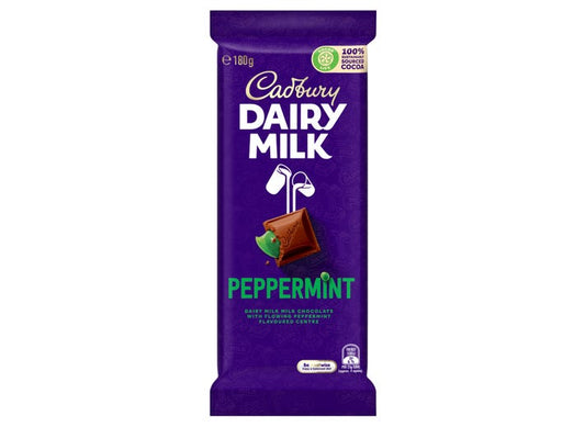 Cadbury Dairy Milk Peppermint Chocolate Bar – Made in Australia

