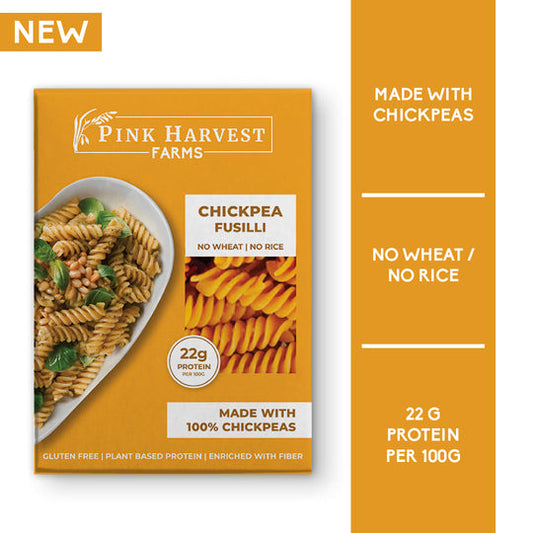 PINK HARVEST CHICKPEA FUSILLI (GLUTEN FREE)