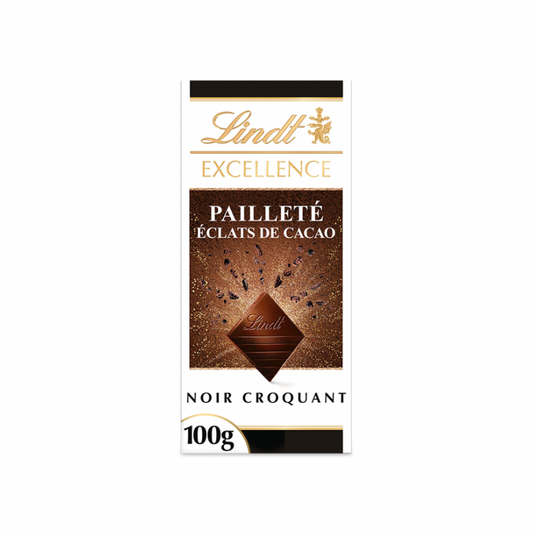 LINDT EXCELLENCE PAILLETÉ ÉCLATS DE CACAO