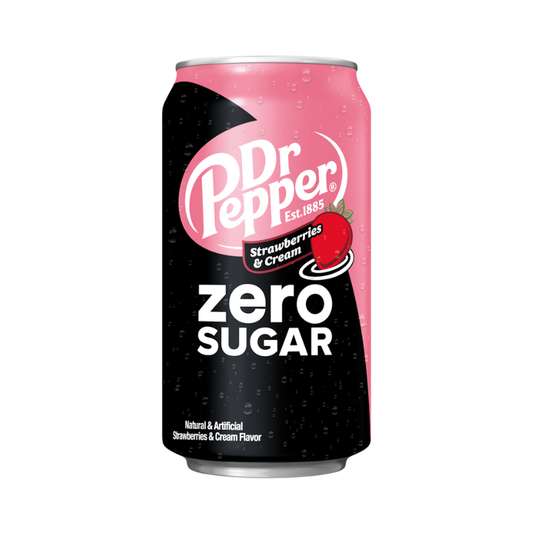 DR PEPPER ZERO SUGAR STRAWBERRIES & CREAM SODA