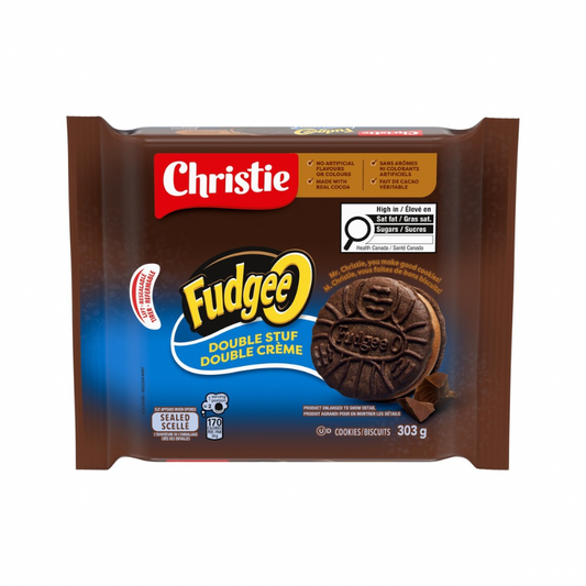 CHRISTIE FUDGEEO DOUBLE STUFF DOUBLE CRÈME COOKIES