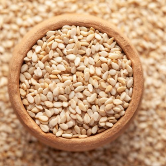 NATURAL UNSALTED WHITE SESAME SEEDS