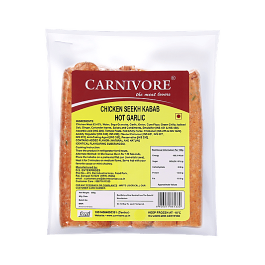 CARNIVORE HOT GARLIC CHICKEN SEEKH KEBAB