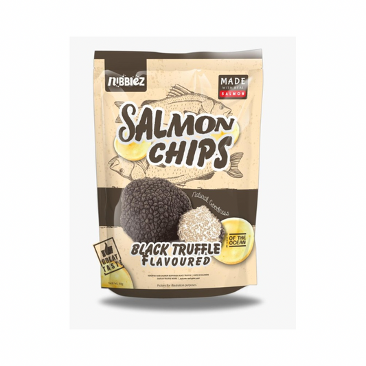 NIBBLEZ BLACK TRUFFLE FLAVOURED SALMON CHIPS (🇲🇾)