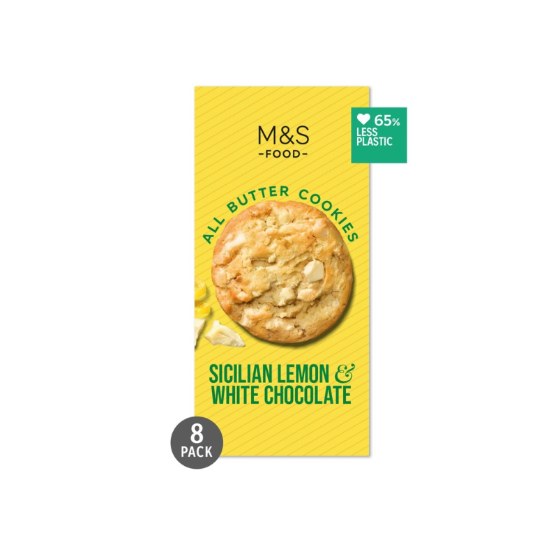 M&S SICILIAN LEMON & WHITE CHOCOLATE COOKIES