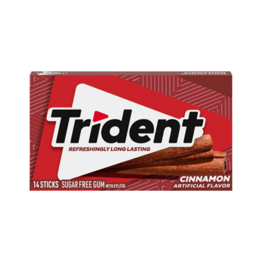 TRIDENT CINNAMON SUGAR FREE GUM