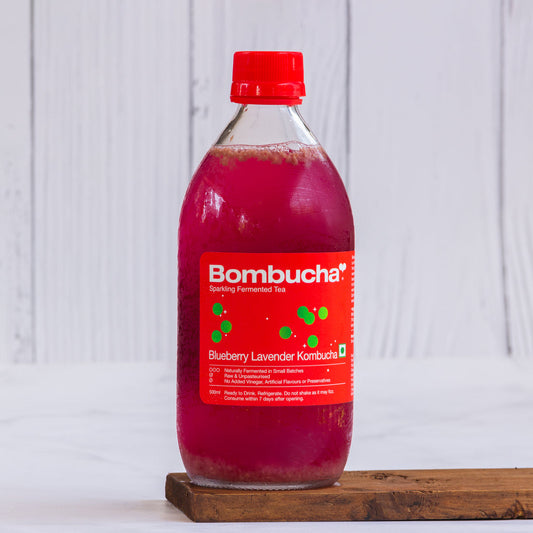 Bombucha Blueberry Lavender Kombucha Bottle