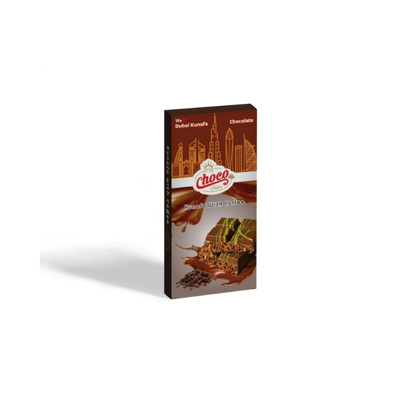 Choco Palace Kunafa with Coffee – Coffee-Infused Kunafa Chocolate Bar


