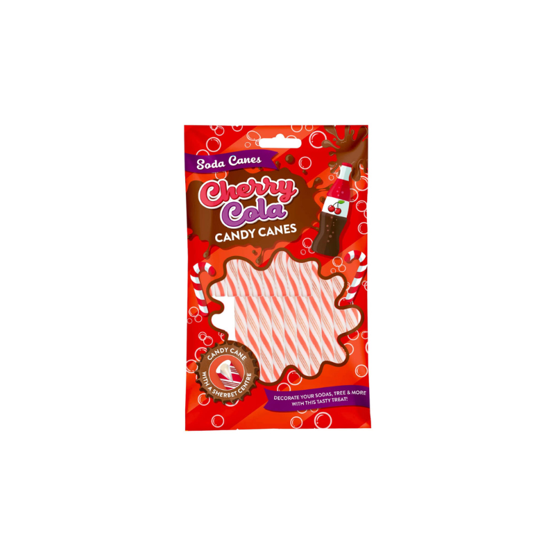 SODA CANES CHERRY COLA CANDY CANES