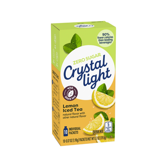 CRYSTAL LIGHT LEMON ICED TEA DRINK MIX ( ZERO SUGAR ) (🇺🇸)