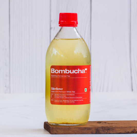 Bombucha Elderflower Kombucha Bottle