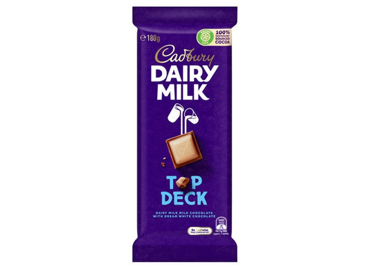 Cadbury Dairy Milk Top Deck Bar – Australian White & Milk Chocolate