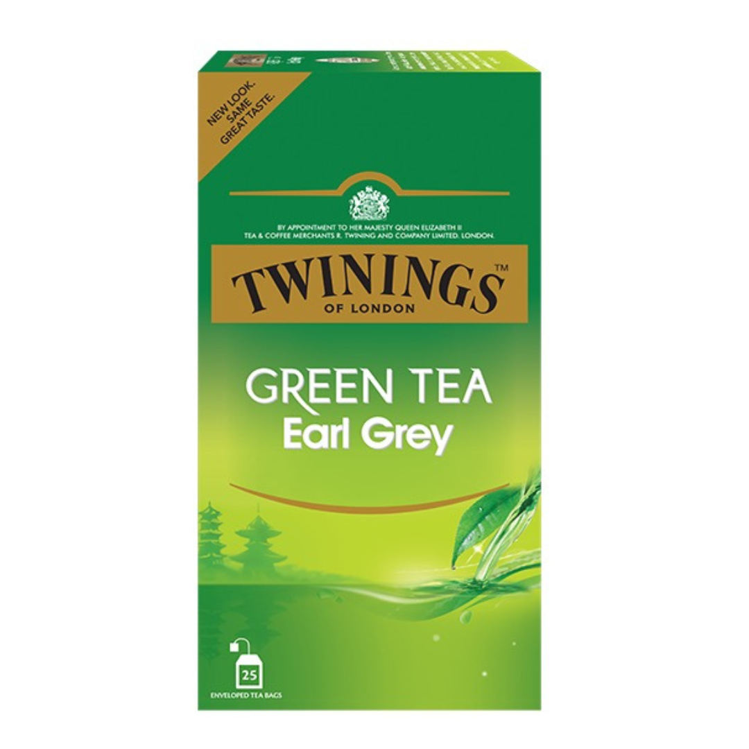 TWINNINGS GREEN TEA WITH EARL GREY