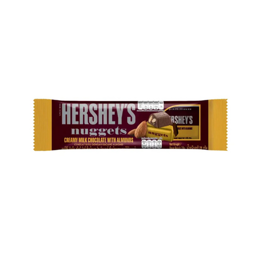 HERSHEYS NUGGETS CREAMY MILK CHOCOLATE WITH ALMONDS BAR