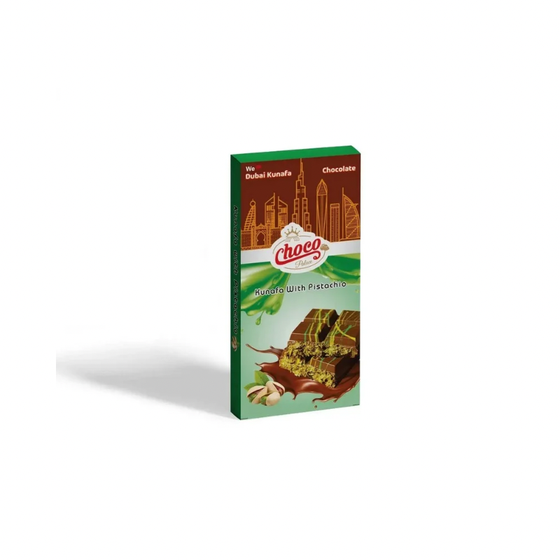 Choco Palace Kunafa with Pistachio – Pistachio & Kunafa Chocolate Bar