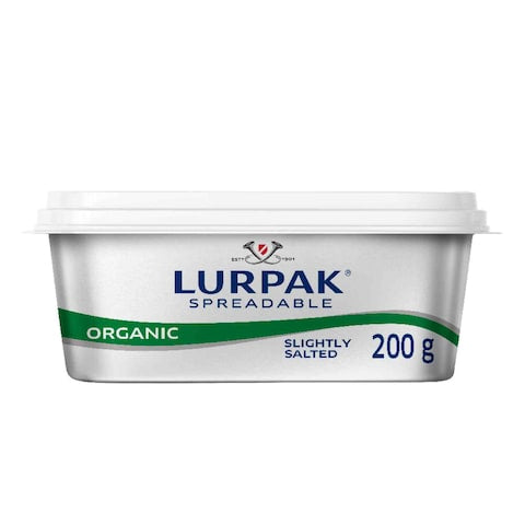 LURPAK ORGANIC SLIGHTLY SALTED SPREADABLE BUTTER