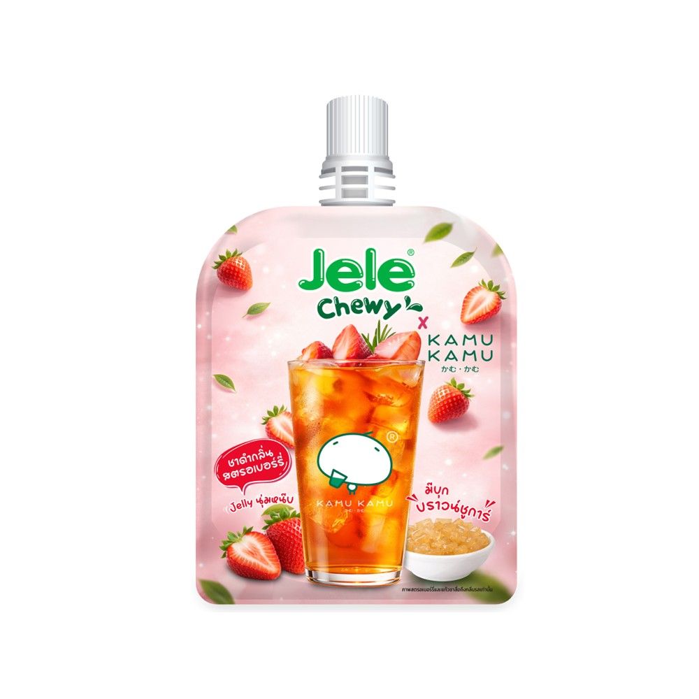 JELE CHEWY KAMU KAMU STRAWBERRY JELLY DRINK (🇹🇭)