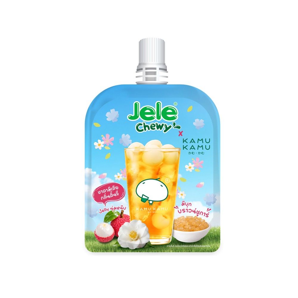 JELE CHEWY KAMU KAMU LYCHEE JELLY DRINK (🇹🇭)