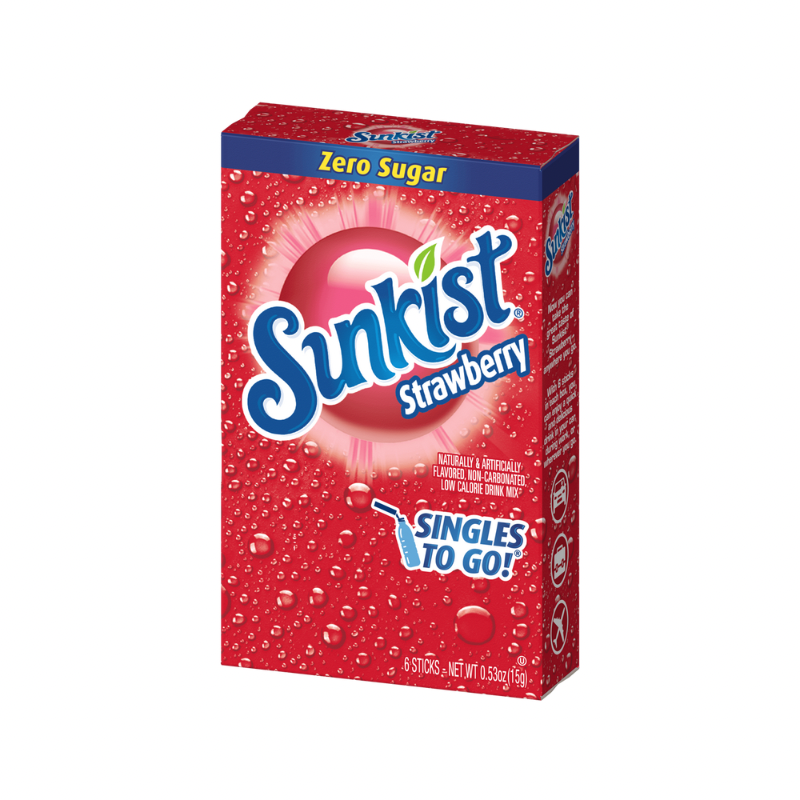 SUNKIST ZERO SUGAR STRAWBERRY DRINK MIX
