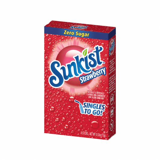 SUNKIST ZERO SUGAR STRAWBERRY DRINK MIX