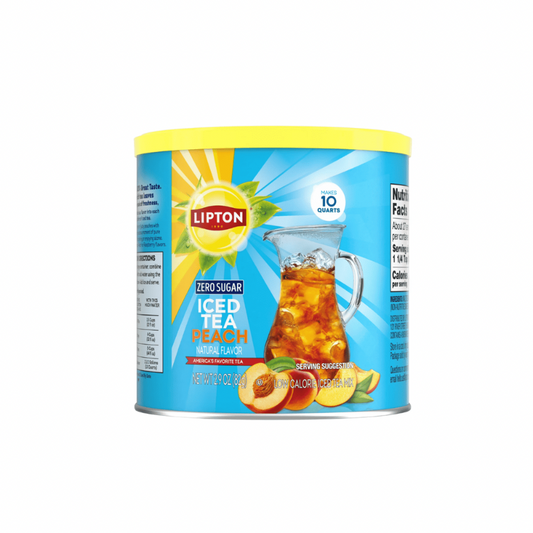 LIPTON PEACH ICED TEA MIX ( ZERO SUGAR) (🇺🇸)