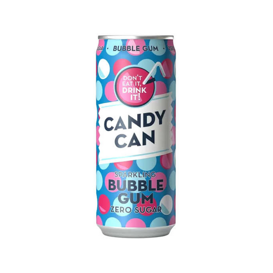 Candy Can Sparkling Bubblegum Drink – Zero Sugar Fizzy Soda
