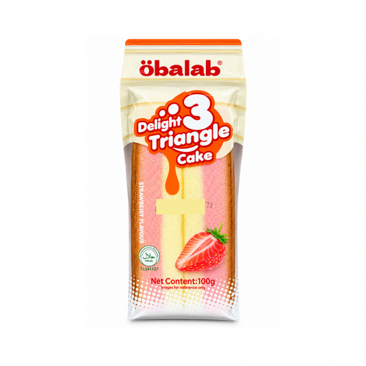 OBALAB STRAWBERRY FLAVOURED TRIANGLE CAKE (🇨🇳)