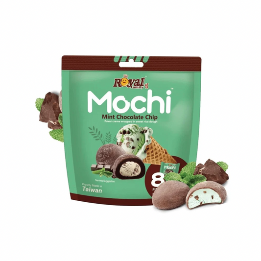 ROYAL FAMILY MINT CHOCOLATE CHIP MOCHI