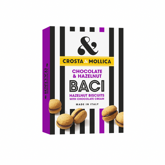 CROSTA & MOLLICA BACI HAZELNUT COOKIES WITH CHOCOLATE CREAM (🇮🇹)