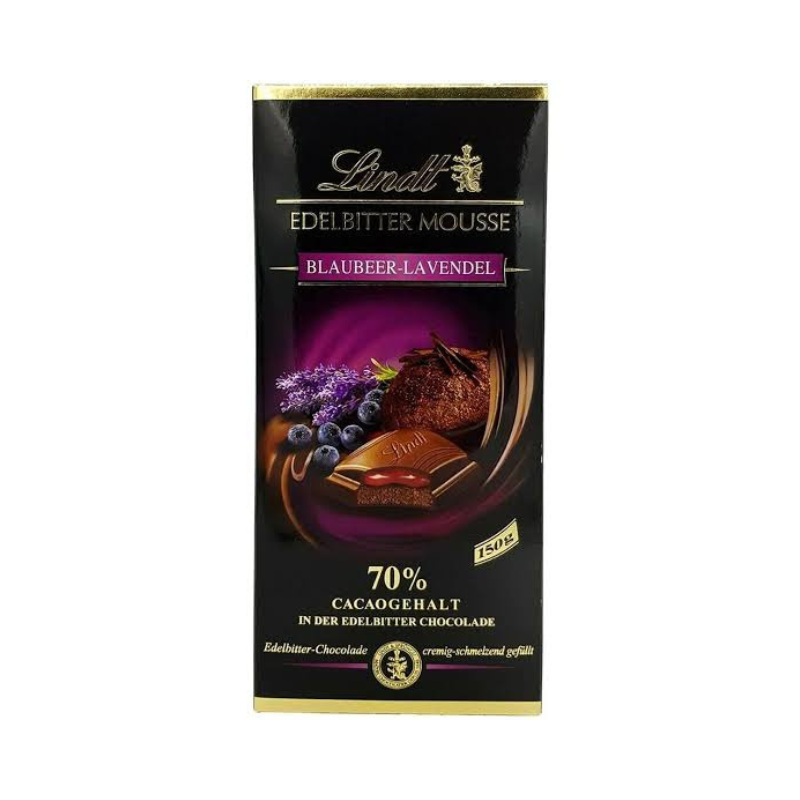 Lindt 70% Blueberry Lavender Mousse Dark Chocolate Bar